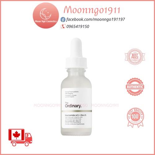 Tinh Chất Dưỡng Da Serum The Ordinary Niacinamide 10% + Zinc 1%