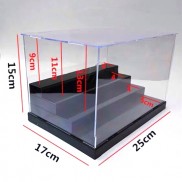 Hộp mica đế trơn 4 tầng trưng bày đồ chơi mô hình