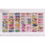 Kệ trưng bày xe mô hình Tomica, Hotwheels, Bearbrick và đồ chơi nhỏ