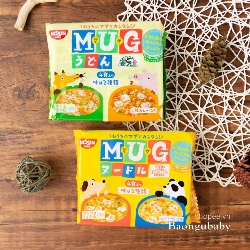Mì mug nhật cho bé ăn dặm, Mỳ gói chú hề Anpanman Nissin