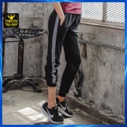 Quần jogger thể thao AMIN AM023 phối sọc phản quang