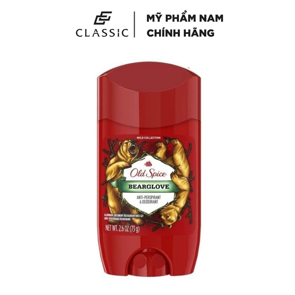 Lăn Khử Mùi Và Ngăn Mồ Hôi Old Spice Bearglove 73g - Chính hãng Mỹ