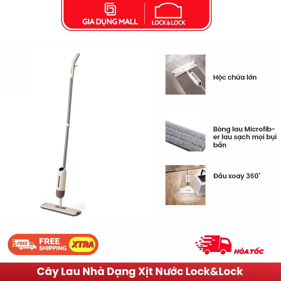 Cây Lau Nhà Xịt Dạng Đứng Lock&LockETM472 - Hàng Chính Hãng