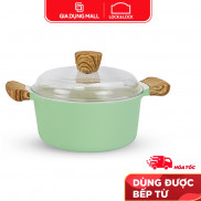 Nồi Nhôm Chống Dính Nắp Thủy Tinh Size 20cm Lock & Lock CCA201 - giadungmall