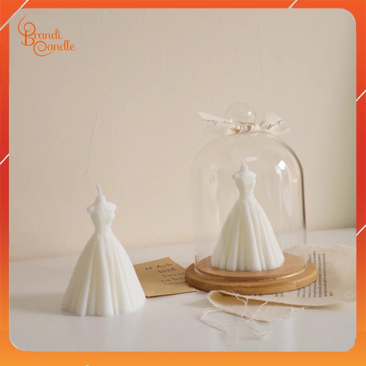 Nến thơm hình chiếc váy cưới sáp đậu nành thiên nhiên