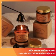 Nến thơm không khói Enjoy the good time hũ thủy tinh nắp nhôm thanh lịch sang trọng