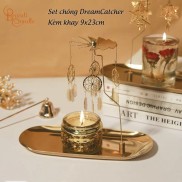 Set chong chóng dreamcatcher kèm khay 9x23cm (không kèm nến)