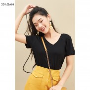  Áo phông nữ 20AGAIN, chất cotton co giãn mềm mịn, thoáng mát ATA1942