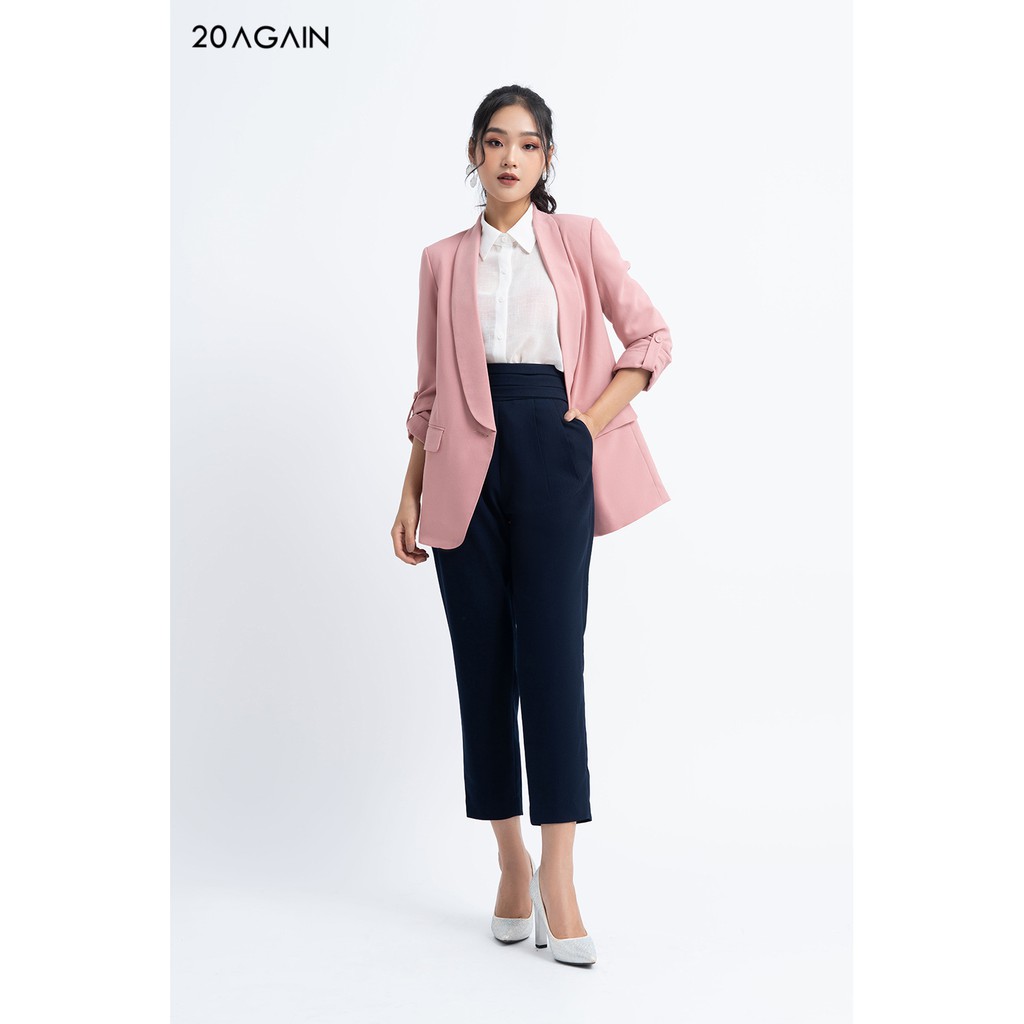 Áo khoác vải 2 lớp dài cổ sam - VDA0673 - 20 Again