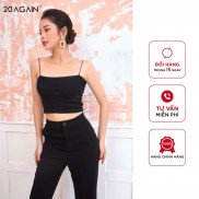 Áo 2 dây 20Again ADA1801 dáng ôm vải cotton co giãn 4 chiều không bai nhão