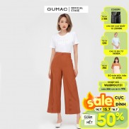 Quần tây nữ ống rộng phối nút GUMAC nhiều màu QB530