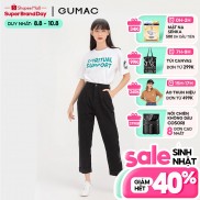 Quần jean nữ GUMAC dài lật lai QJB749