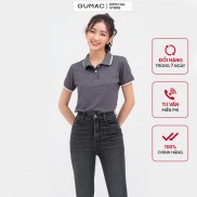 Áo polo nữ phối cổ sọc viền GUMAC nhiều màu, thanh lịch ATB812