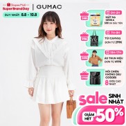 Áo sơ mi xếp ly ngực GUMAC AB638