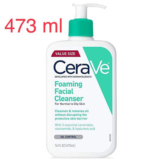 Sữa rửa mặt Cerave đủ size đủ loại CeraVe Foaming Facial Cleanser chính hãng từ Mỹ nhập máy bay chất lượng tuyệt hảo