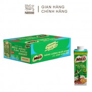 Thùng 24 hộp sữa lúa mạch ngũ cốc Nestlé MILO teen bữa sáng 200 ml/hộp