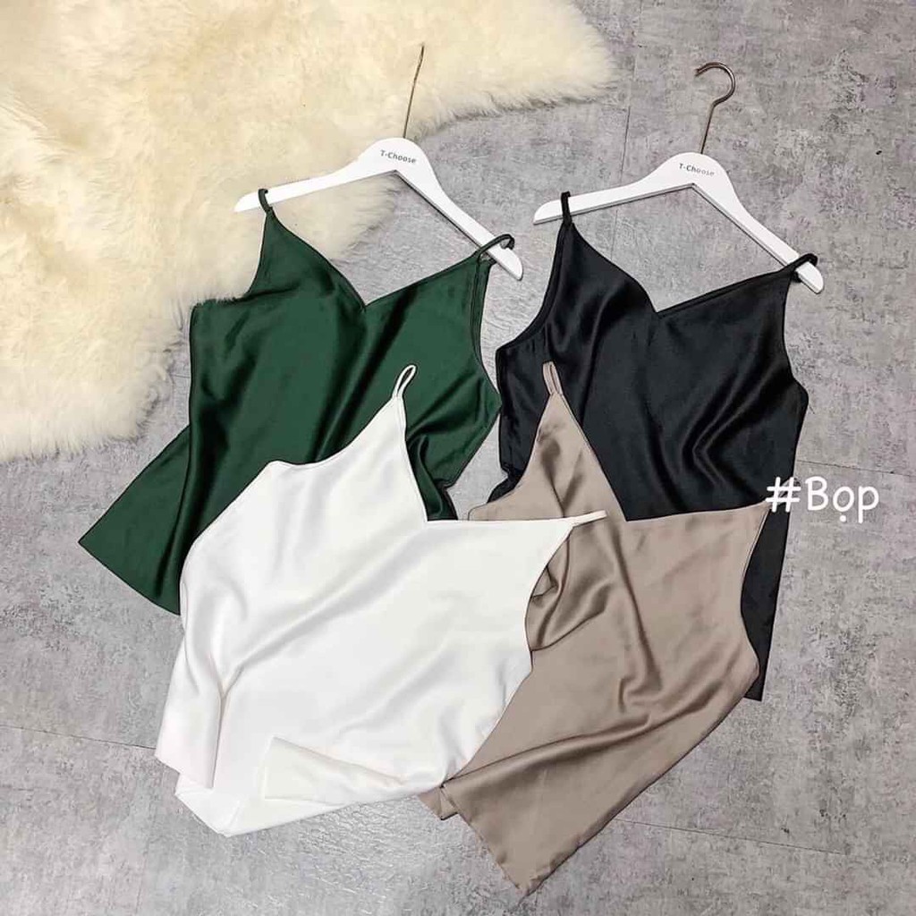 Áo hai dây lụa nhiều màu