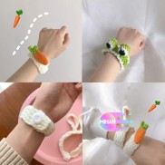  Vòng Tay Đan Len Hình Chú Ếch Và Củ Cà Rốt Đáng Yêu Mihan1