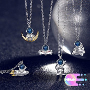vòng cổ Mặt Hình Phi Hành Gia Sáng Tạo Cho Cặp Đôi Mihan1 S925