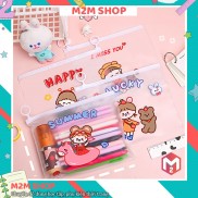 Hộp bút trong suốt hình cô gái đáng yêu dễ thương (21*17cm)