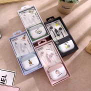 Tai nghe nhét tai hình hoa quả dễ thương