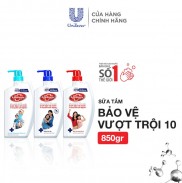 Sữa tắm Lifebuoy Bảo vệ vượt trội 10 giúp bảo vệ khỏi 99.9% vi khuẩn và ngăn ngừa vi khuẩn trên da tốt nhất chai 850g