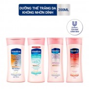 Sữa dưỡng thể Vaseline dưỡng da sáng khỏe mịn màng 200ml