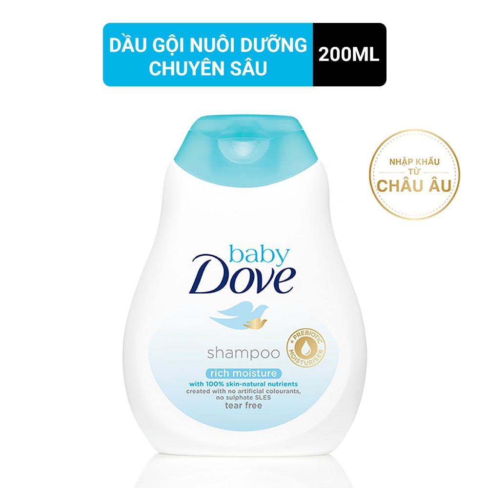 Dầu gội Baby Dove nuôi dưỡng chuyên sâu 200ml