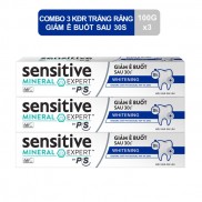Combo 3 kem đánh răng P/S Sensitive Expert giảm ê buốt trắng răng 100g/hộp