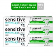 Combo 3 Kem Đánh Răng Cho Răng Nhạy Cảm P/S Sensitive Mineral Expert Thơm Mát 100g giúp làm dịu cơn ê buốt chỉ trong 30s