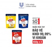 Combo 2 Nước rửa tay Lifebuoy 450g giúp sạch khuẩn và bảo vệ vượt trội khỏi 99.9% vi khuẩn tốt nhất