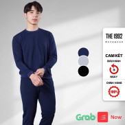 Bộ nỉ nam chui đầu THE 1992 Bộ thể thao nam 4 màu trơn