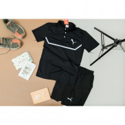 Bộ thể thao nam cổ bẻ bộ đồ nam áo có cổ thun lạnh 6 màu 204