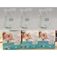  Túi trữ sữa Jimmy Bear 250ml, Hộp 50 túi ( khóa 2 zip, có vòi đổ sữa )
