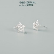 Khuyên tai bạc nữ Tlee ,Bông tai hoa tuyết xinh xắn- TleeJewelry