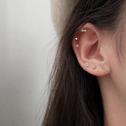  Khuyên tai bạc nữ, Set bông tai 5 món trendy xinh xẻo- TleeSilver