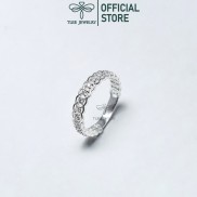 Nhẫn bạc nữ Tlee, nhẫn kim tiền Tlee tài lộc nạm đá cao cấp - Tleesilver