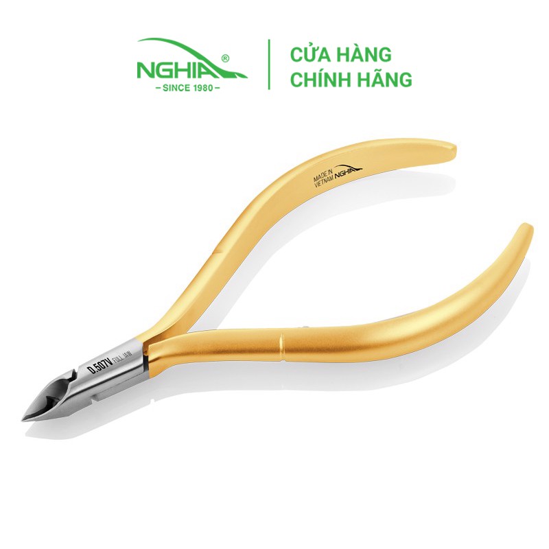 Kềm Cắt Da Thép Chuyên Dụng Mạ Vàng 24K Kềm Nghĩa D.507V Vàng