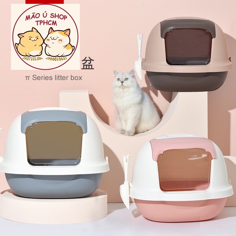 NHÀ VỆ SINH CHO MÈO KÈM XẺNG - BỰ VÀ SANG