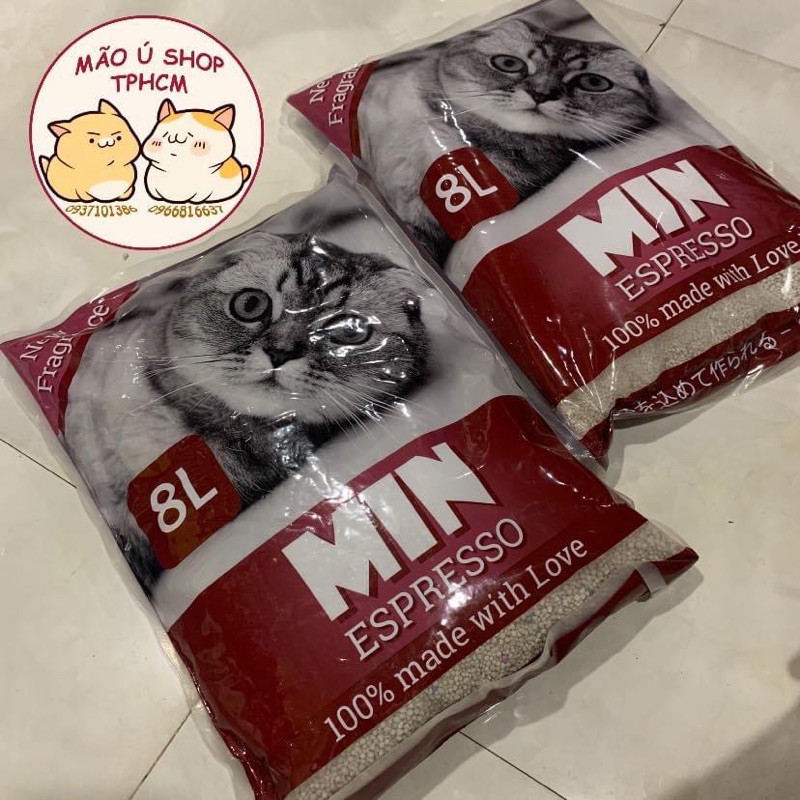 CÁT NHẬT ĐEN BAO 8L - CÁT VỆ SINH CHO MÈO