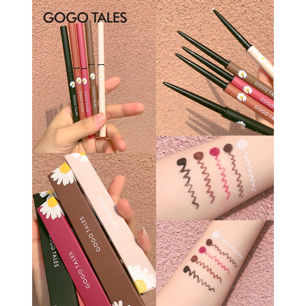Chì kẻ mắt không trôi GoGotales nội địa Trung có tông màu trắng / nâu / nude vẽ bọng mắt siêu hot