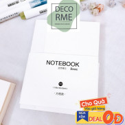DecorMe Sổ tay trắng basic note for dùng làm sổ ghi chép planner bullet journal size A5 A6 160 trang