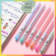 Bút gel 0,5mm ( LẺ 1C) Resun 12 màu dupe Muji mẫu mới viết cực thích phụ kiện vpp DECORME
