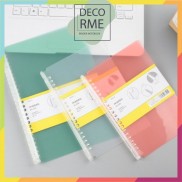 A5 B5 Thanh còng nhựa set bìa nhựa phụ kiện làm sổ còng sổ planner, DECORME