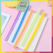 Binder Thanh còng nhựa màu 2 size bìa nhựa nhiều màu phụ kiện sổ còng DECORME
