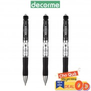 Decorme 3 Bút gel bấm RX K35 0.5mm phụ kiện văn phòng phẩm (set 3pcs)