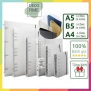 Bìa sổ còng A4 A5 B5 4 6 9 20 26 còng làm sổ planner bullet journal DECORME