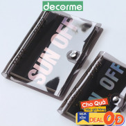 |A5-A6| Bìa sổ còng nhựa đen trong cúc bấm