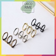 Còng sắt rời 3 còng dùng cho các loại giấy refill phụ kiện sổ còng DECORME
