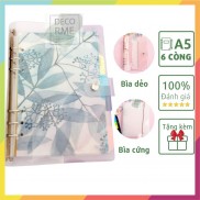 Sổ còng A5 6 còng bìa sổ còng binder giấy refill full set sổ A5 vpp Decorme